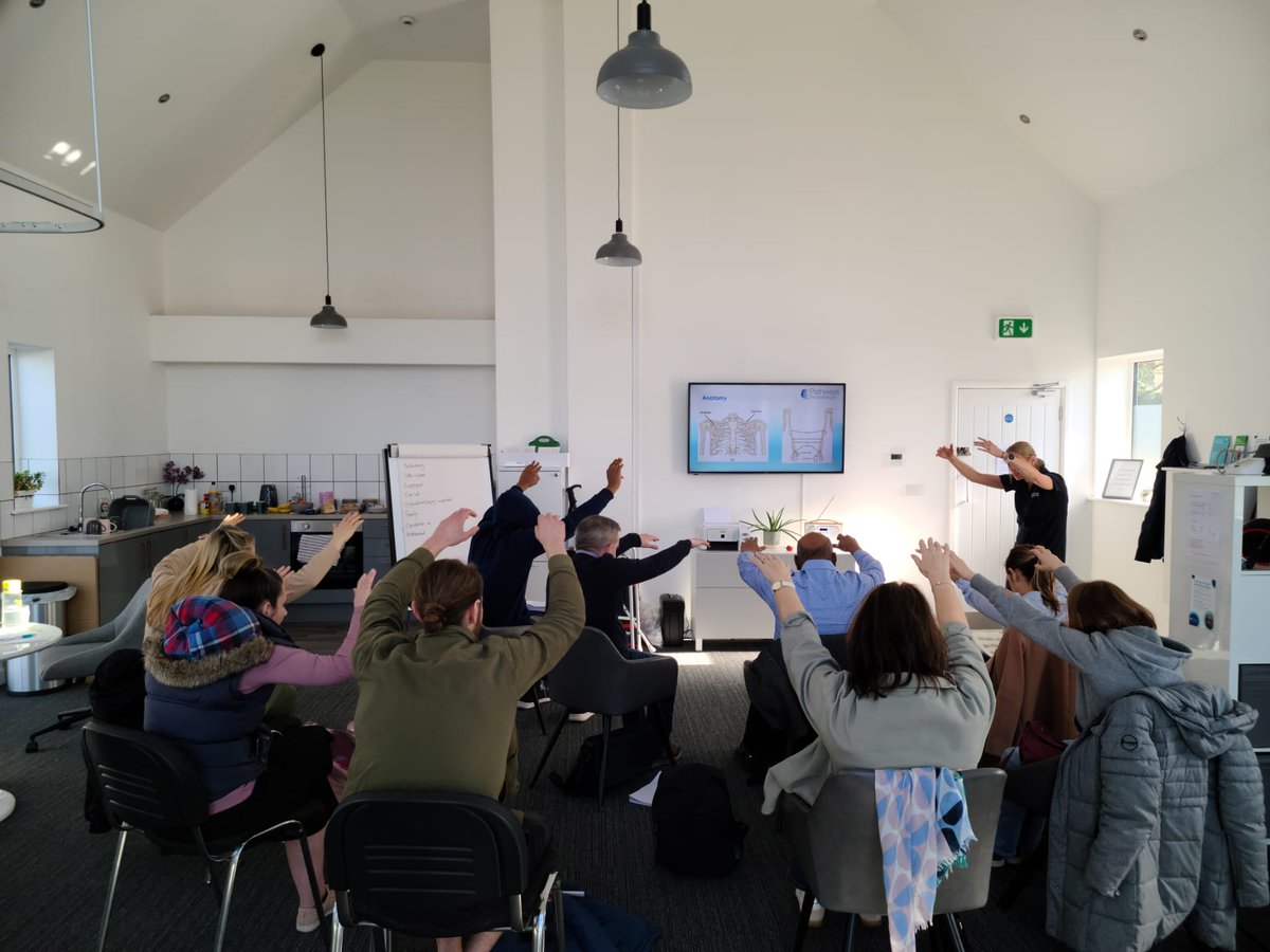 A privilege to spend the day with an engaging group of therapy support workers on the recent "Maximising Recovery Post-stroke" course. #pathwaysphysio #stroke #AHPsupportworkers
