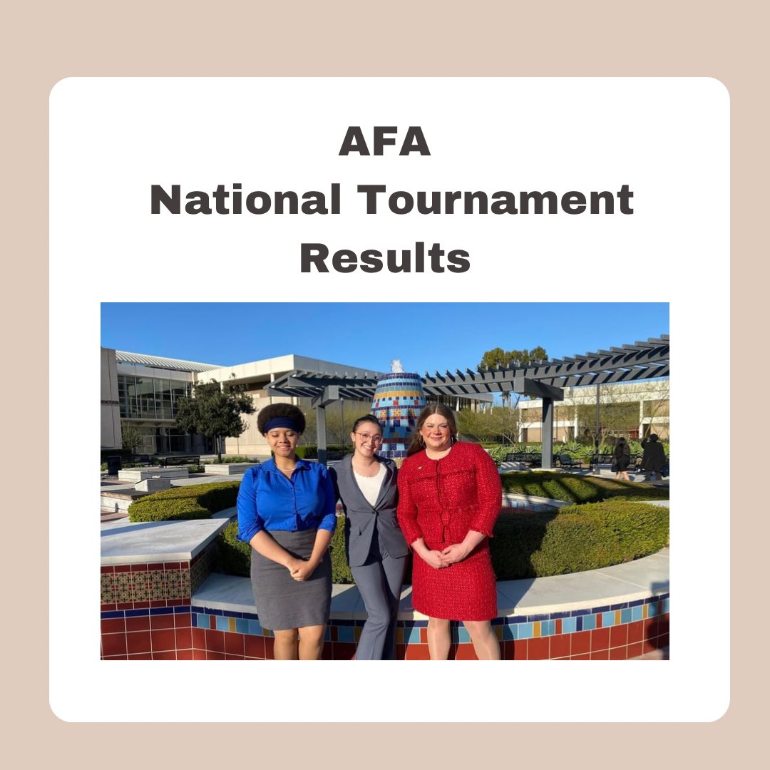 UNTDebate's tweet photo. Congratulations to Alaia, Anaia, and Gavvy! This past weeekend they completed at the prestigious AFA National Tournament! 
Gavvy won the semifinalist award in prose! 
UNT Received 4th place overall in limited entry sweepstakes!  

#untdebate https://t.co/MC8yPdwKEd