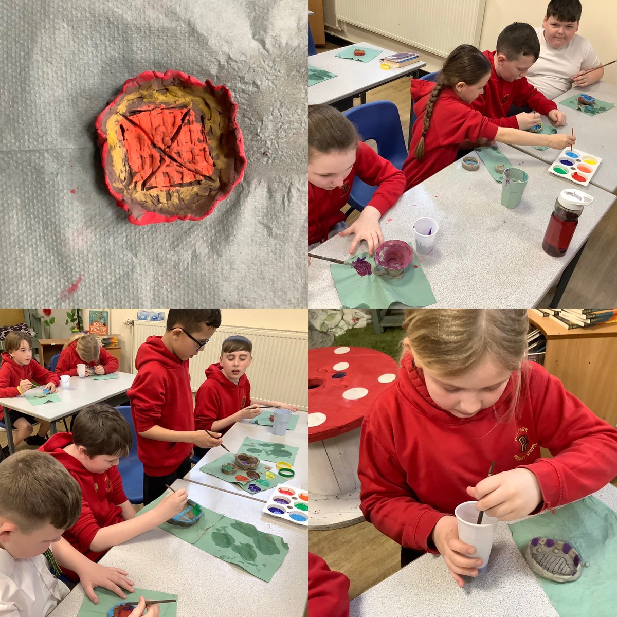 pp_accrington's tweet photo. #class18 have finished their ceramic vases, cups and plates, based on ceramics from the Islamic Golden Age #art #letsgetcreative https://t.co/lUQV4Wv6hT