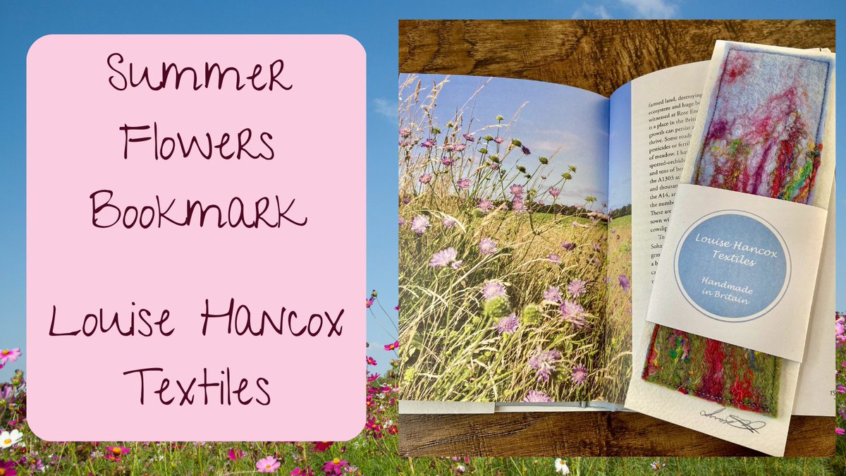 Hi #EarlyBiz! These gorgeous summer flowers from @HancoxTextile make a very pretty bookmark. Handmade from felt – a slow-crafted gift ideal for #EarthDay on April22nd #earthday2023 #earthdaygifts #tbchartisans thebritishcrafthouse.co.uk/product/felt-b…