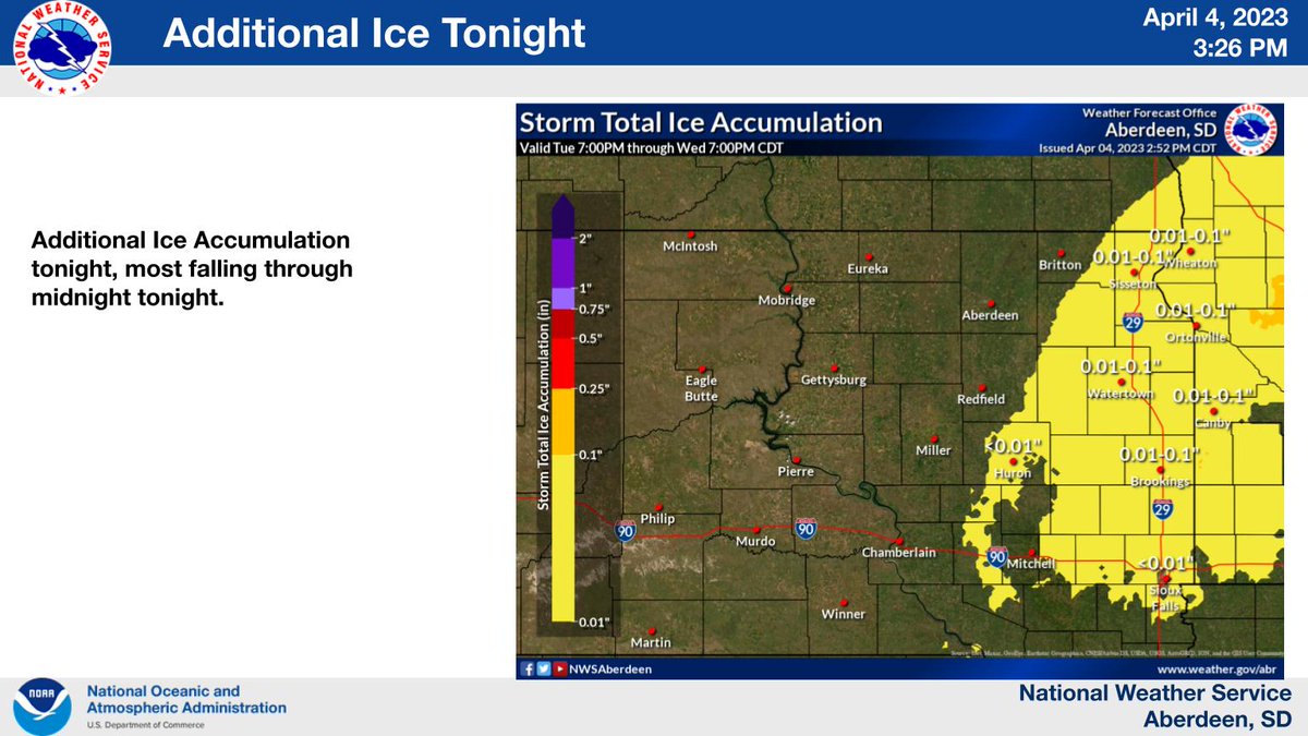NWS Aberdeen on Twitter "Heavy snow continues into Wednesday. Light