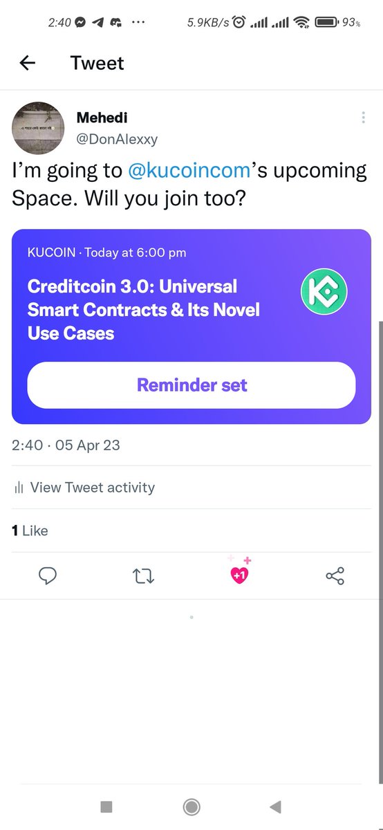 DonAlexxy's tweet photo. @kucoincom @timmtsai @Creditcoin Thanks for giving us amazing opportunity &amp; good giveaway 🎉

@boss_hossen @JAKIRHO88454052 
@filmbyJubayer
Best of luck 💥🎉 https://t.co/Faz1j6XMEG