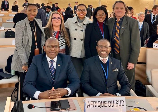 At the conclusion of #HRC52 TeamSA celebrated the adoption of the two resolutions it championed on the mandate renewal for the Special Rapporteur on the Fight Against Racism, and the Intergovernmental Working Group on the #DDPA. 🇿🇦#FightAgainstRacism