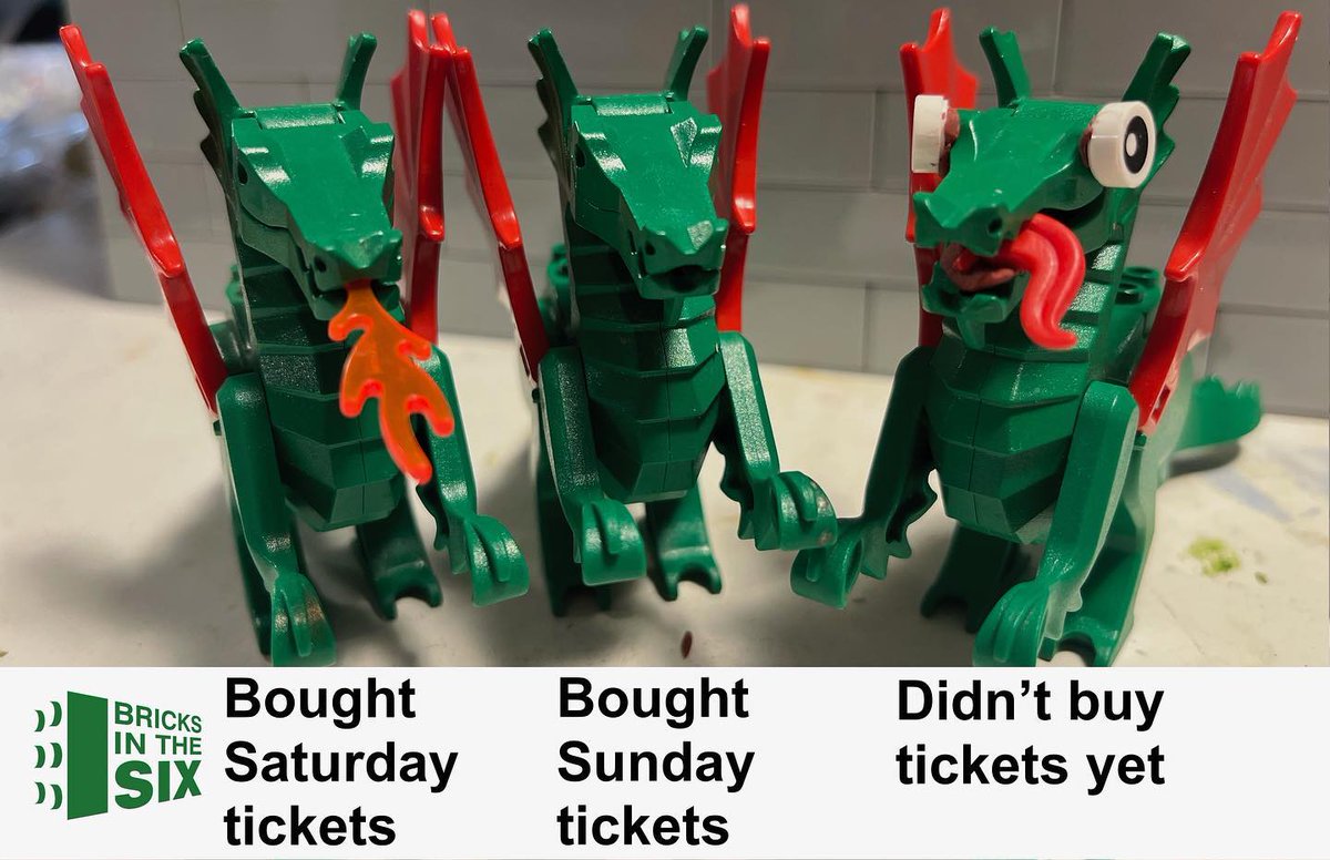 Three-Headed Dragon Bricks in the Six, a LEGO fan event for kids of all  ages, returns July 20-23 Find out more at https://t.co/fnEnS5Ru8a #lego # meme #BitS #legocon #meme #silly #fun #bricksinthesix #legomeme #