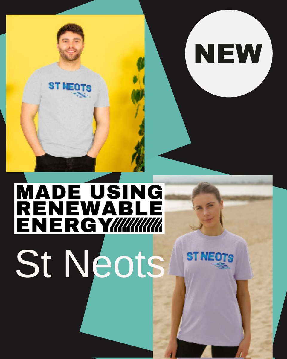 Be proud of our amazing town. And help support @TCFcharityUK at the same time. Available from my teemill store #stneots #stneotshour #stneotssmallbusiness #teemill #teemillstore #sustainable #circularfashion #ecofriendly #rivergreatouse