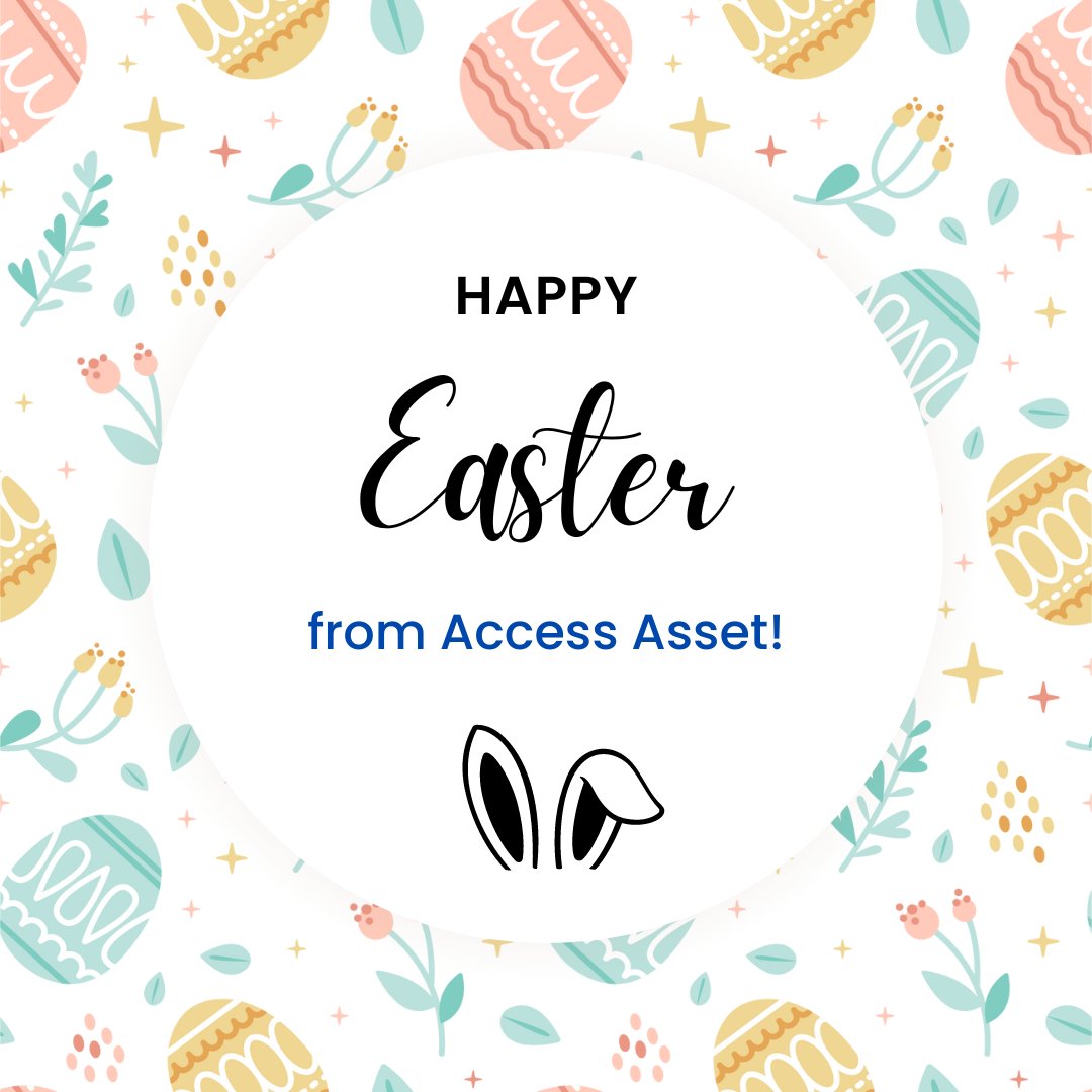 AccessAsset's tweet image. Happy Easter from Access Asset Management! We hope that you have a wonderful day with your loved ones filled with laughter, joy, and treats. #Easter #AccessAsset