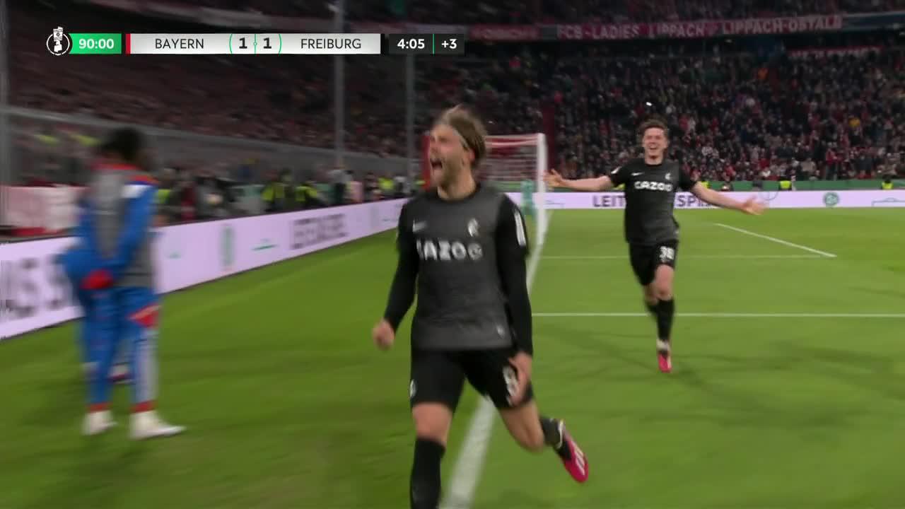 FREIBURG TAKE A LATE LEAD OVER BAYERN IN THE DFB-POKAL 😱”