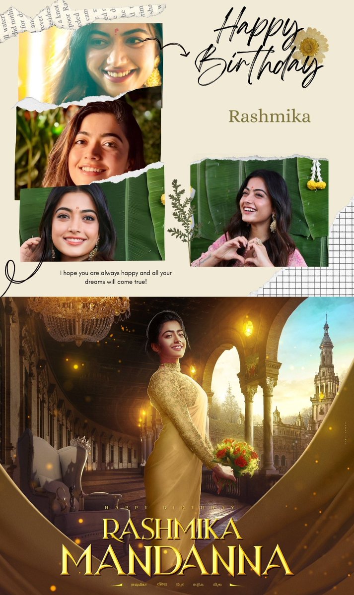 BojjaJayadev's tweet photo. Many more happy returns of the day @iamRashmika garu. I hope that I will definitely meet you one day
You even don't know that how much big fan of yours. Sending lots of love to you ❤❤❤❤❤

#RashmikaMandanna #HappyBirthdayRashmika https://t.co/pOue8Poavp