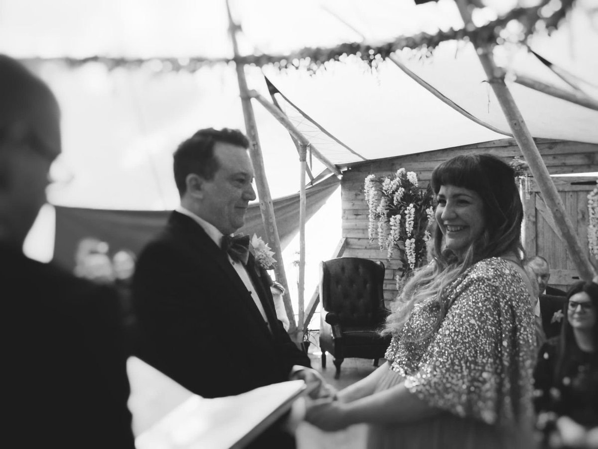 I got married! Love you @rebeccalawther