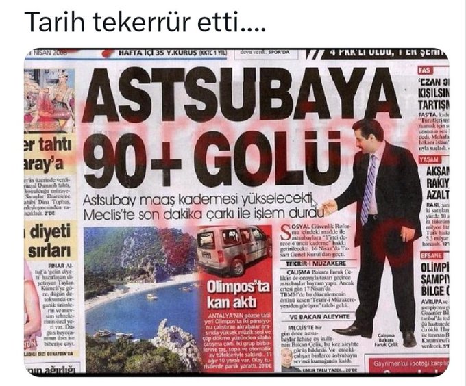 Ayhan Aksoy (@moonkhanaksoy) on Twitter photo #StatümüzOnurumuzdur
Bize bir adım gelene ben şahsen 100 adım gideceğim.
Kış Geçer Ama Kurt Yediği Soğuğu Unutmaz, Astsubaylar hiç unutmaz
<a href="/kilicdarogluk/">Kemal Kılıçdaroğlu</a>
<a href="/meral_aksener/">Meral Akşener</a>
<a href="/RTErdogan/">Recep Tayyip Erdoğan</a>
<a href="/dbdevletbahceli/">Devlet Bahçeli</a> #StatümüzOnurumuzdur
Bize bir adım gelene ben şahsen 100 adım gideceğim.
Kış Geçer Ama Kurt Yediği Soğuğu Unutmaz, Astsubaylar hiç unutmaz
<a href="/kilicdarogluk/">Kemal Kılıçdaroğlu</a>
<a href="/meral_aksener/">Meral Akşener</a>
<a href="/RTErdogan/">Recep Tayyip Erdoğan</a>
<a href="/dbdevletbahceli/">Devlet Bahçeli</a>