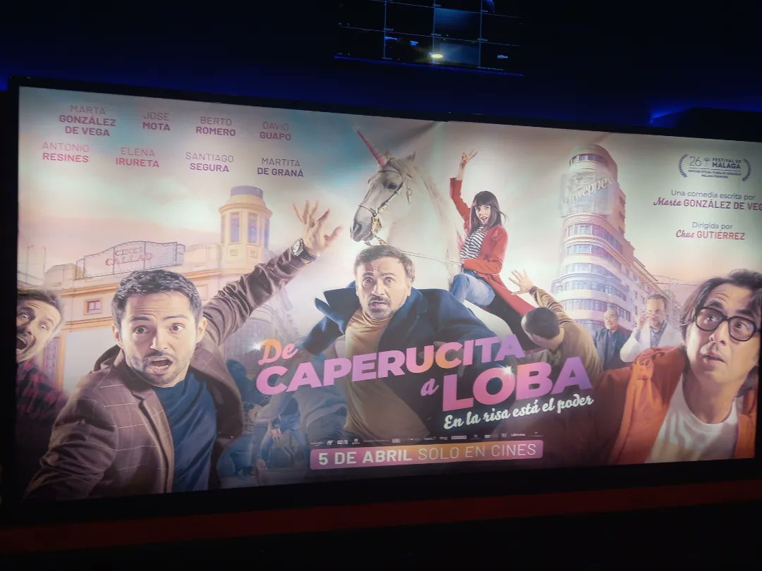 Dreamshernando's tweet photo. Hoy he podido estar en el preestreno #DeCaperucitaALoba y la peli es unas risas. 

Además muy en la línea de que de todo lo malo hay que reirse... 

Yo la recomiendo. https://t.co/MnGJ4ntjFB