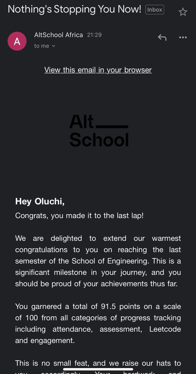 AlikaOluchi's tweet photo. Thank you Lord☺️☺️☺️.  We did it😍😍.  Thanks a lot
@hackSultan @UkeJerry @AltSchoolAfrica 

My mood this night tho☺️ https://t.co/qRw1Lmk1b2