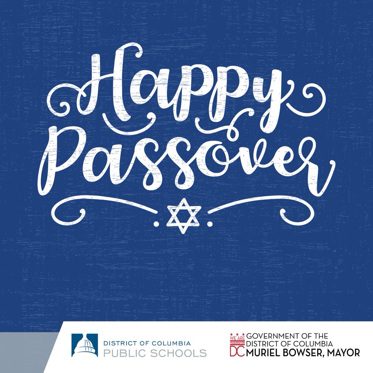 Chag Pesach Sameach! Wishing everyone in the DCPS community who is celebrating a happy Passover.