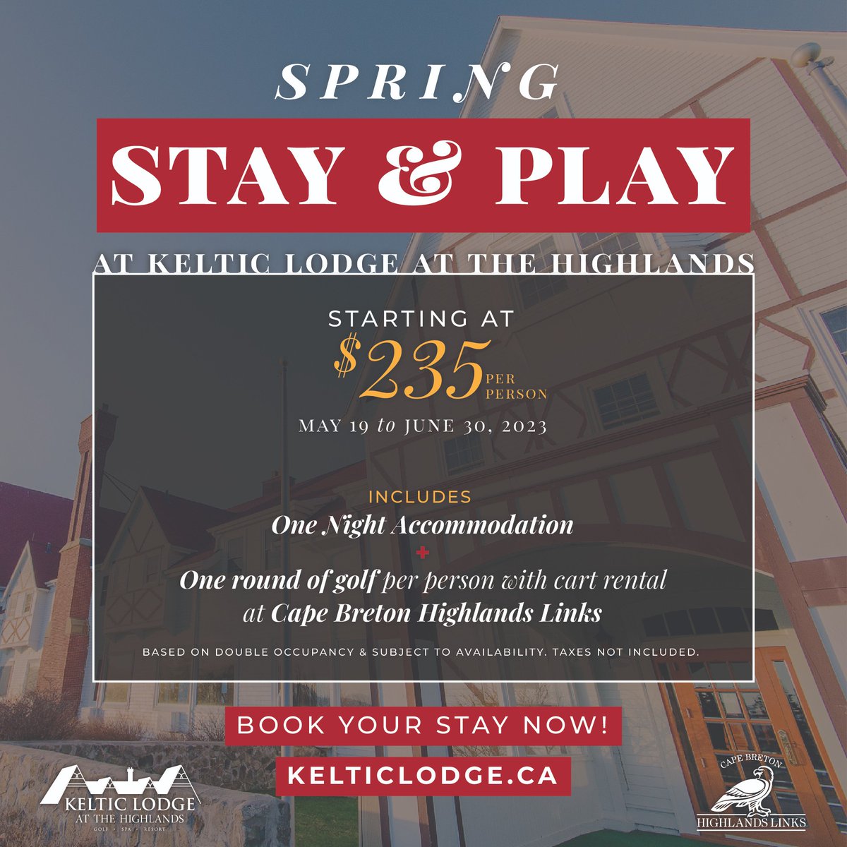 Our Spring Stay &amp; Play package is the perfect way to experience all that our resort and golf course has to offer! ⛳🛏️

Use promo code "TEEOFF" to take advantage of this special offer!

LEARN MORE 👉 bit.ly/3q0B5PY