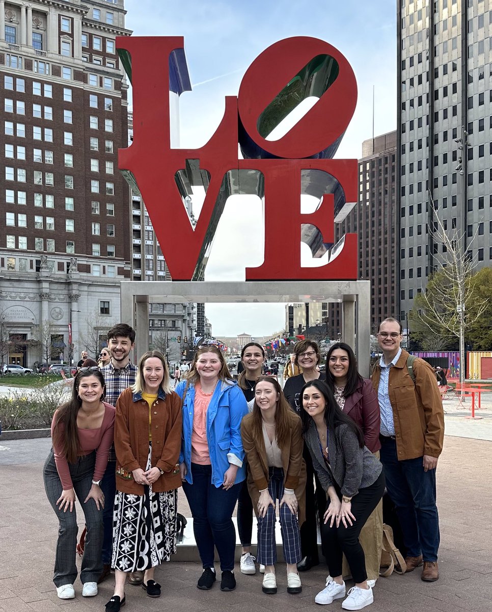 kuubpl's tweet photo. #jayhawplanners ❤️ Philadelphia &amp; #NPC23! Channeling some Edmund 🥓! @KUSPAA @KUCollege https://t.co/thmveMtgOe