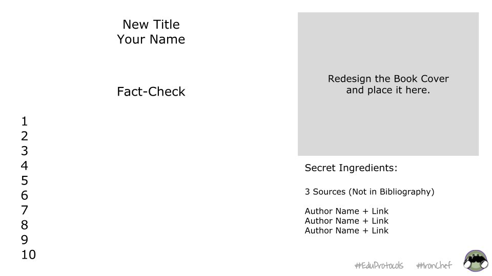 scottmpetri's tweet photo. Have you considered using #IronChef as a fact-checking tool? Here's why you should. https://t.co/Zv1sQbIZuZ #LateralReading #EDUProtocols @moler3031 #FactCheck #dbcincbooks https://t.co/NWxn9eR9LT