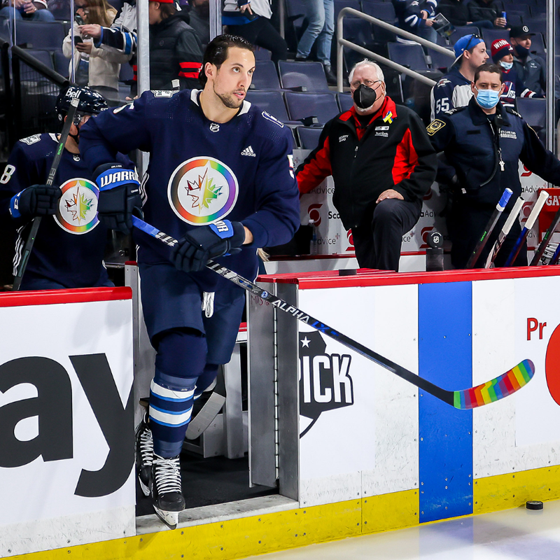 NHLJets's tweet photo. “When 2SLGBTQ+ youth see the Jets are on their side, it sends a strong message that they are included.”

We look forward to celebrating our fifth Pride Night tomorrow 💙