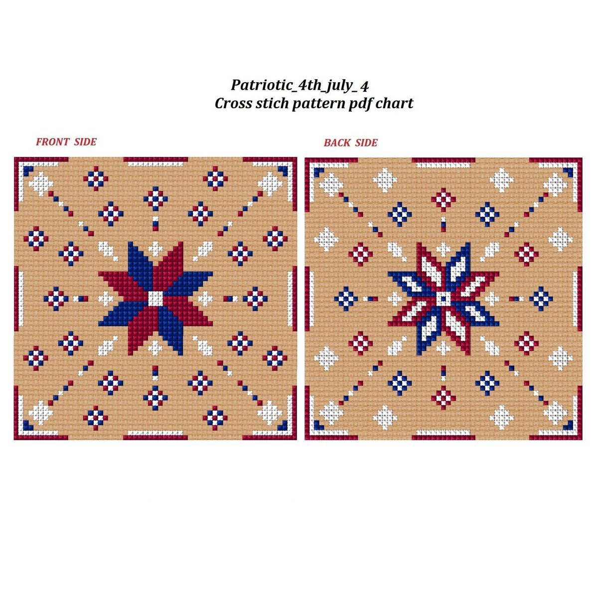 Biscornu Coaster Cross Stitch Pattern Independence Day 4th July Instant Pdf Chart 4 Patriotic Greeting Card American Counted Granny Square tuppu.net/48140e46 #Etsy #Crossstitchfurnish #GreetingCard