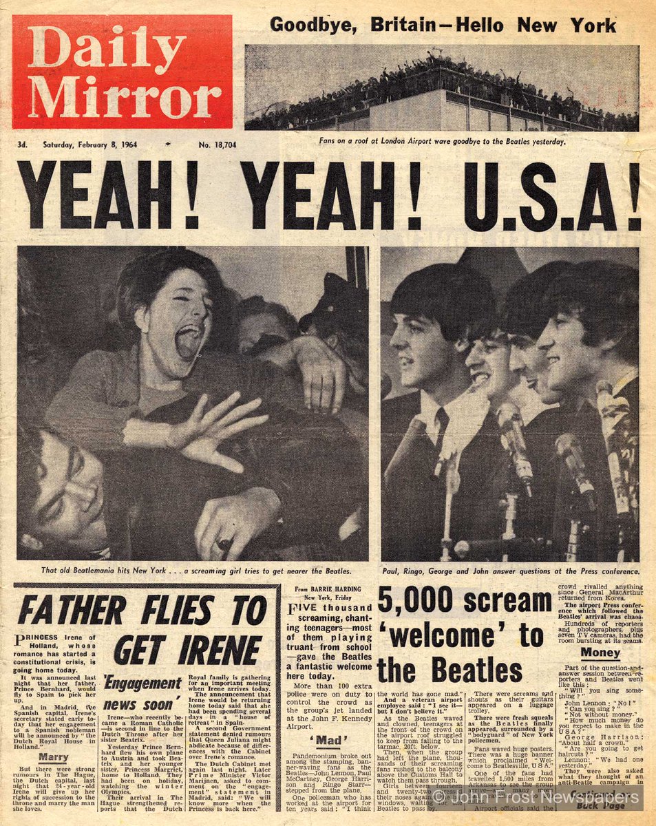 Throwing it back to the week of April 4, 1964, when Beatlemania took over the US and The Beatles dominated the charts with every top five spot! 🎶🤩 Who else wishes they could have experienced the energy and excitement of that time? #Beatles #Throwback #MusicHistory