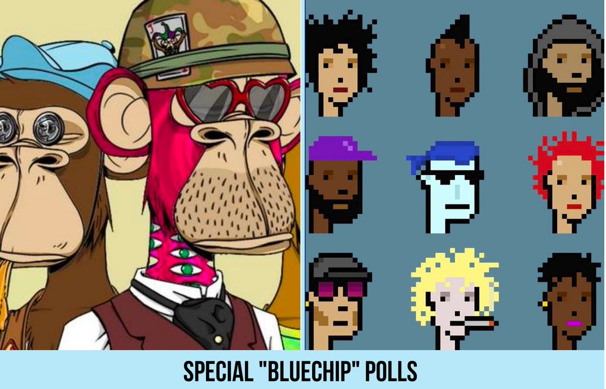 New concept today! From now on, Tuesday's threads will be poll threads.

This day is special for “bluechips” and contenders collections.  

Let’s vote 🧵👇

(1/12)