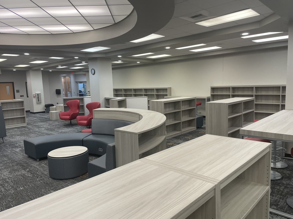 KWHSLibrary's tweet image. On National School Librarian Day, my new library is completed!!