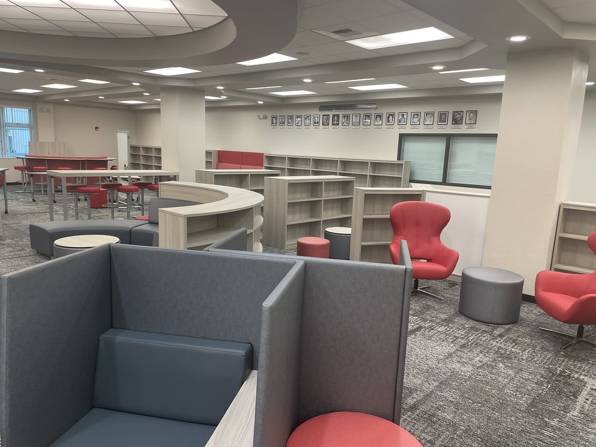 KWHSLibrary's tweet image. On National School Librarian Day, my new library is completed!!