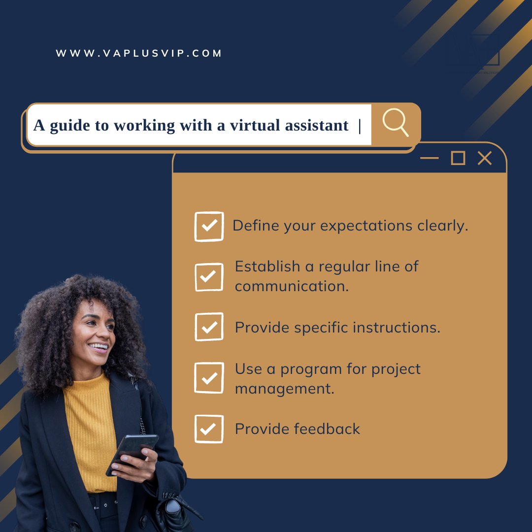 vaplusvip's tweet image. Maximizing the Benefits of a Virtual Assistant: Our Guide to Managing Your VA Relationship #VirtualAssistants #PerformanceEvaluation #ClientGuide