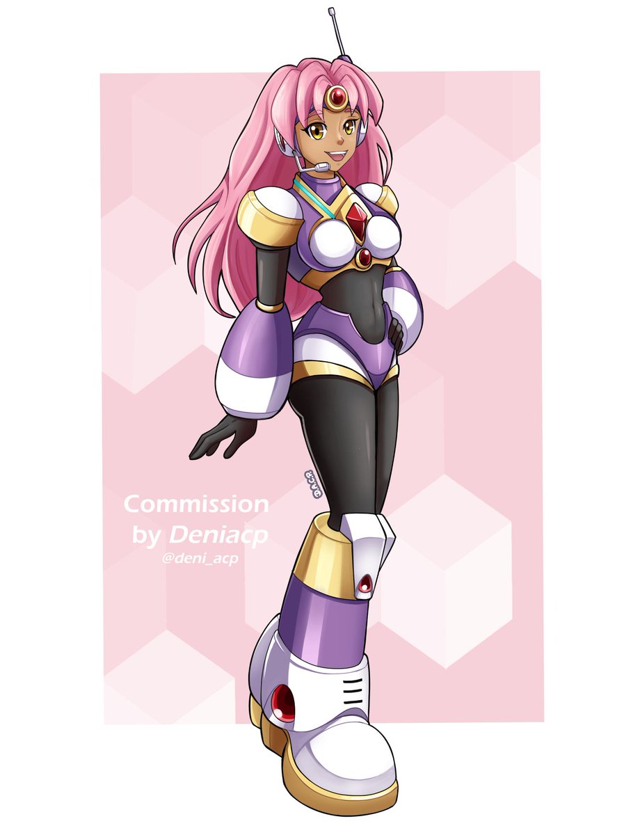 deni_acp's tweet image. Commissions for @DragonlordT990 and Pulmonox (Deviantart). Cindra and Laurel (OCs) are owned by Pulmonox. Thank you very much!

#megaman #rockman #reploid #navigators #robotgirl #oc #originalcharacter #originalcharacterart