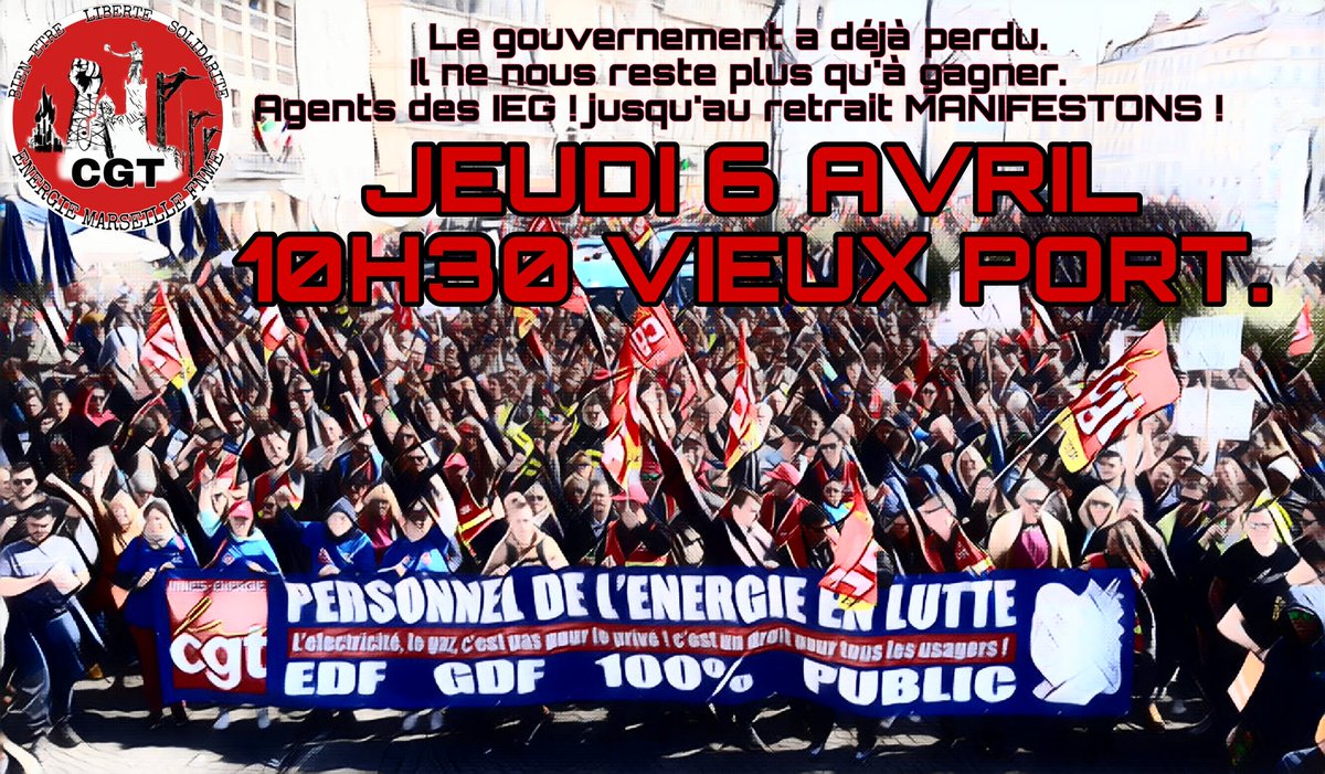 Le gouvernement à déjà perdu. Car il a perdu le peuple. Nous avons déjà gagner la dignité, l'espoir, la conscience, la fierté. Pas 1 euros de leurs poches ne vient pas de la sueur de nos fronts.
Le Jeudi 6 avril #TousMobilisés #manifestation #RetraitDeLaReformeDesRetraites