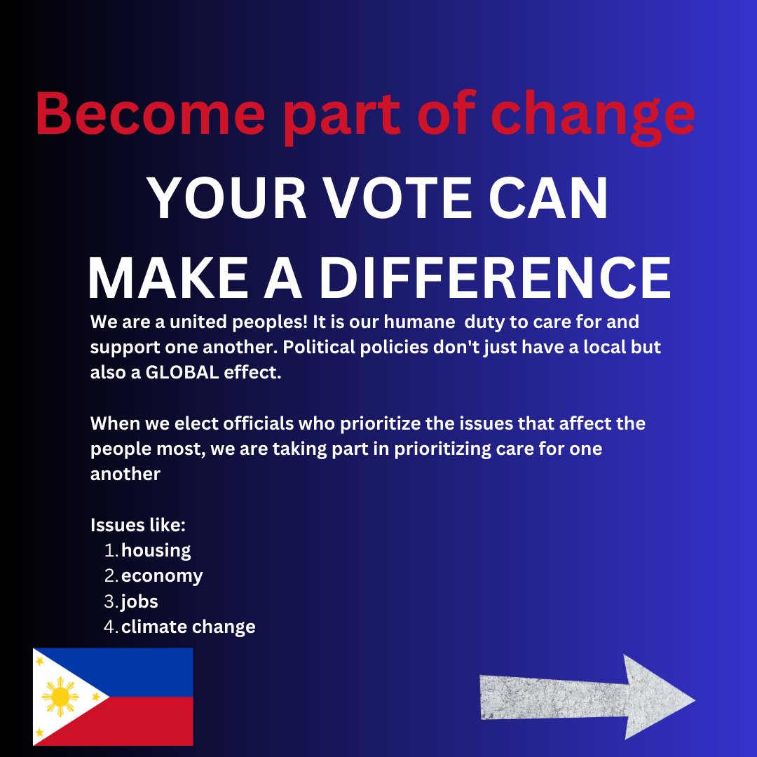 GabbyAmbroise's tweet photo. If you are an overseas Filipino worker or a Filipino living abroad, it is important to register to vote in the #Philippines. By registering to vote, you can make your voice heard on issues that affect you & your loved ones back home. #Registertovote #DiplomaticLeague #VAMBA https://t.co/XxAL4ZbWkv