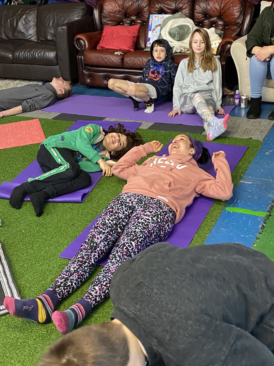 BarriersNW's tweet photo. Ready, steady #HAF! Yoga and Easter crafts today at BBNW HQ. Lots of fun and laughter and a visit from the Easter Bunny #BoltonHAF2023 @BoltonTogether @boltoncouncil https://t.co/O3EinNdhLC