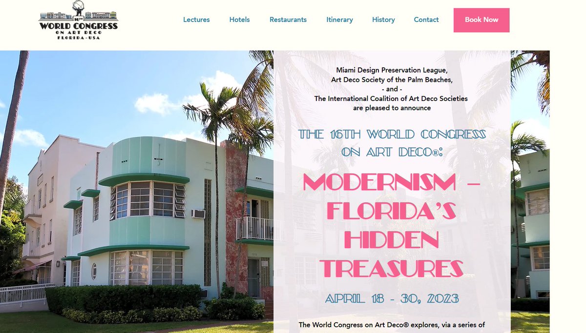 A #5- If Glam is your thing, Miami is the place to be NEXT MONTH! #kbtribechat #Historic #artdeco 
16thworldcongressonartdeco.com