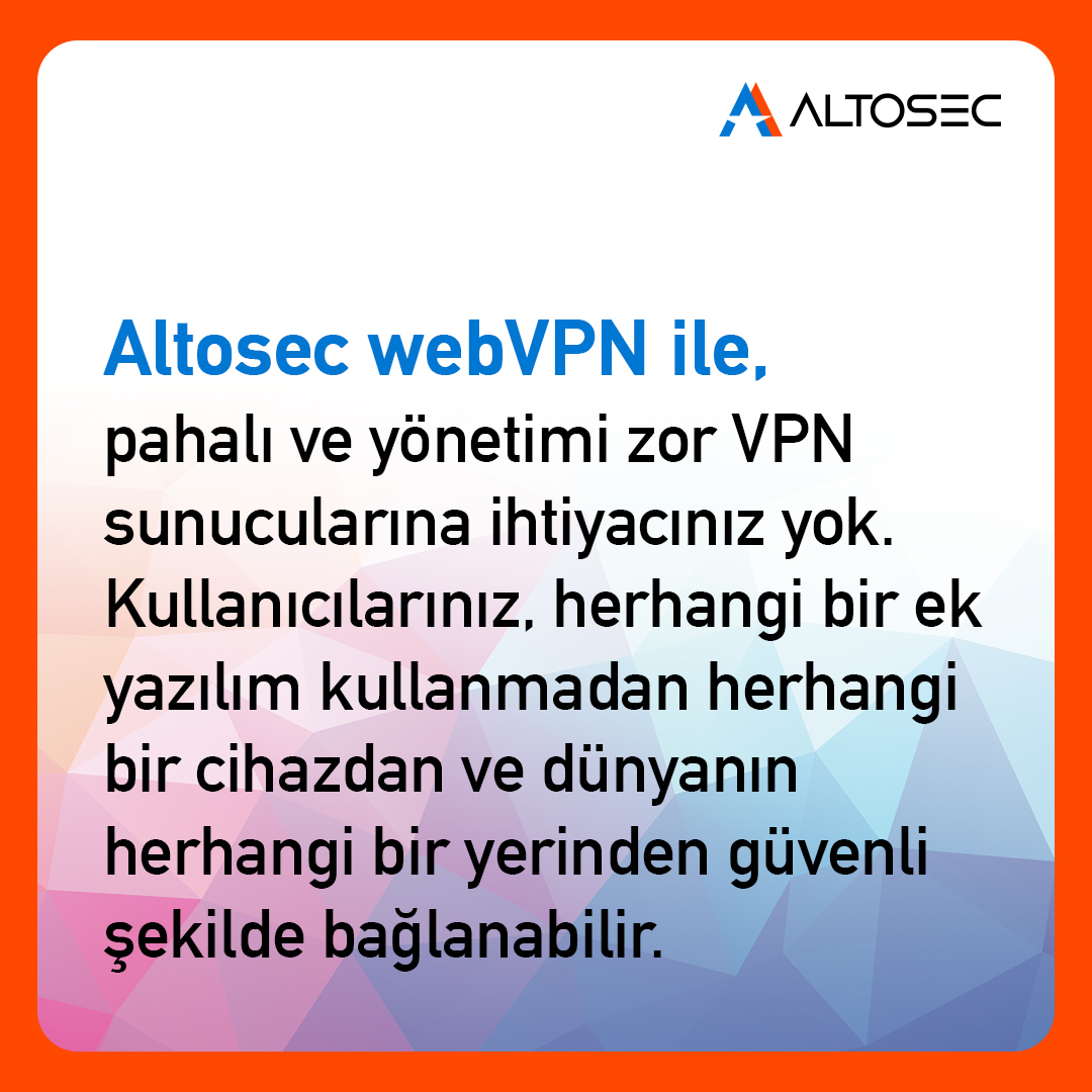 ❓Neden Altosec webVPN

🔗 altosec.com/webVPN.html