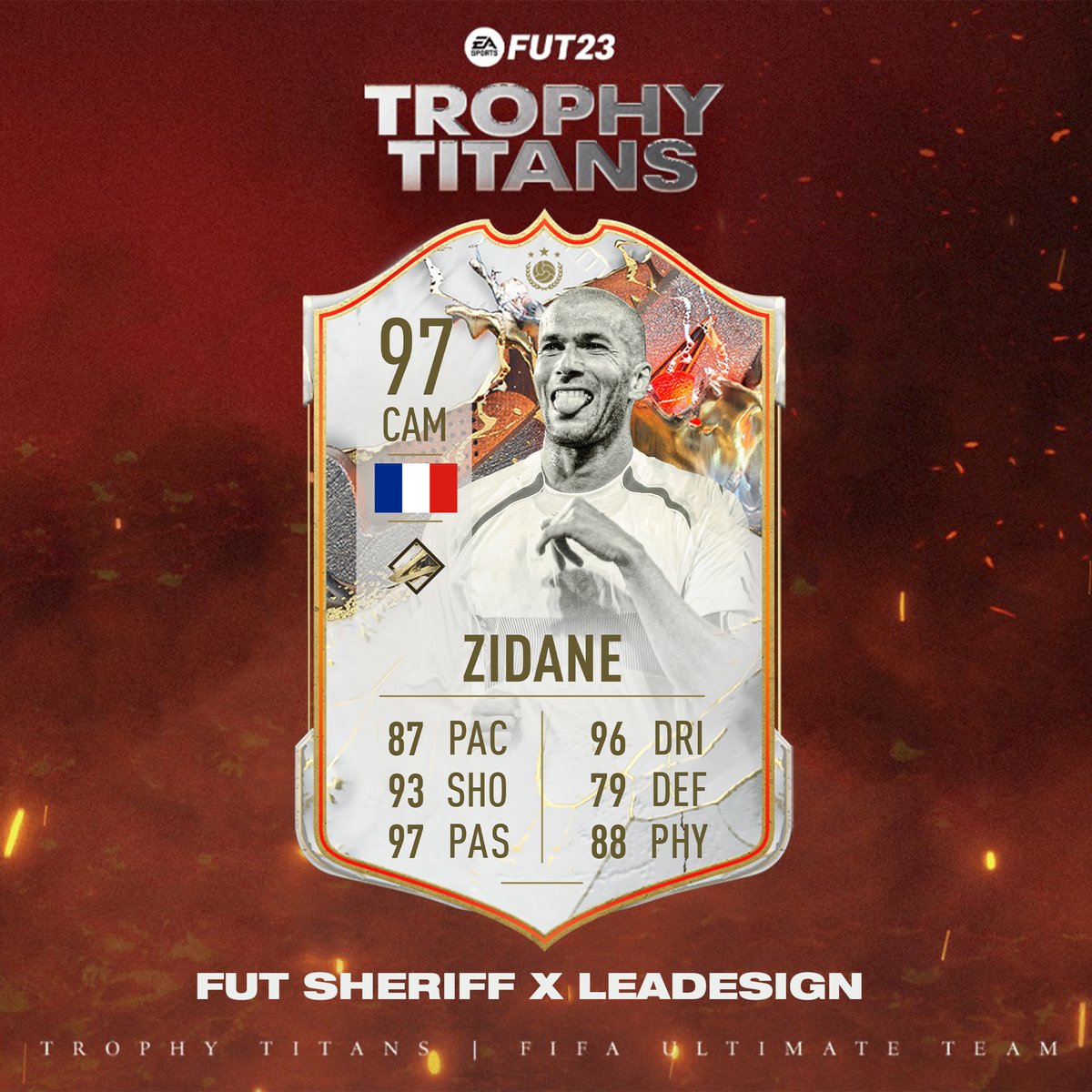 🚨Zidane 🇫🇷 is coming as TROPHY TITANS😍

Stats are prediction✍️

Make sure to follow <a href="/FutSheriff/">Fut Sheriff</a> and <a href="/LeanDesign_/">Diego Herrera</a> !

#fifa23