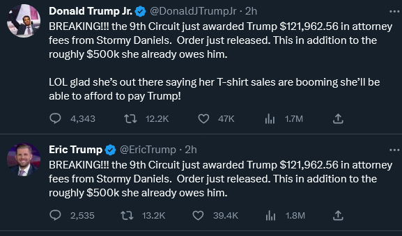 momsofpurpose's tweet image. .@DonaldJTrumpJr and @EricTrump do you have the same social media guru? Tell them not to post pics of the judge's daughter to SM, perhaps.