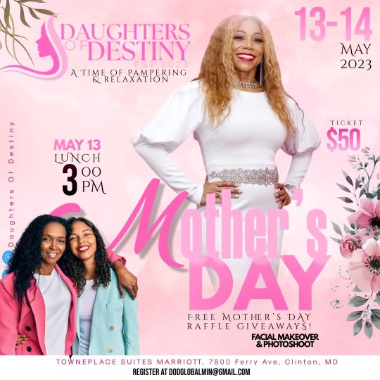 KTLGM_'s tweet photo. This will be a time of pampering and relaxation; this day is going to be - all about you!  Also, one special mother will receive a free giveaway package which includes a makeover (makeup) and a photoshoot.
Registration link - https://t.co/xkXNE9drqg https://t.co/y7OIAbIN7B