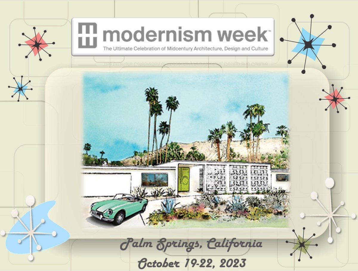 A #5- For all the #MidCenturyModern lovers, you still have time to plan for #PalmSprings and #ModernismWeek! #kbtribechat #Historic 
modernismweek.com