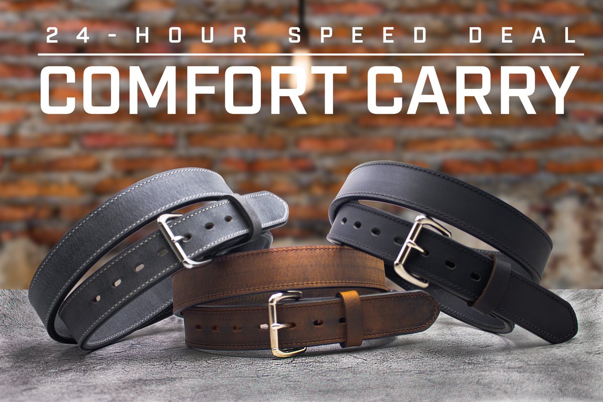 VersacarryUSA's tweet image. Introducing our 12oz Comfort Carry Belt. It has all of the durable features of our trustworthy Classic Carry Belt, but in a lighter (and cheaper) version👊

Comfort Carry Belt HERE ➡️ versacarry.com/gun-digest-exc…

#pewpew #edc #versacarry #belt #new #deal
