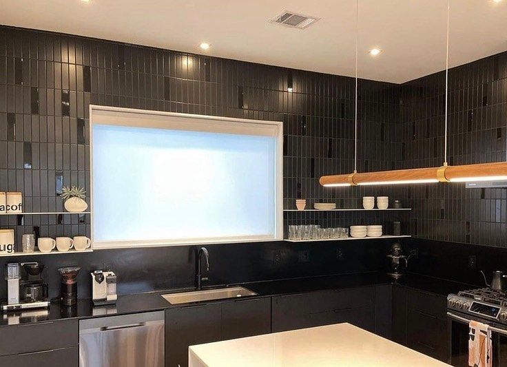 shelfology's tweet photo. We’re loving the calm in this kitchen. SO moody and refreshing! What’s your go to kitchen gadget you can’t live without? #shelf #shelves #floatingshelves #floatingshelf #happyhome #pantry #kitcheninspiration #kitcheninspo #kitchendecor #interiors123 #interiordesigner https://t.co/C7CpNOFDfY