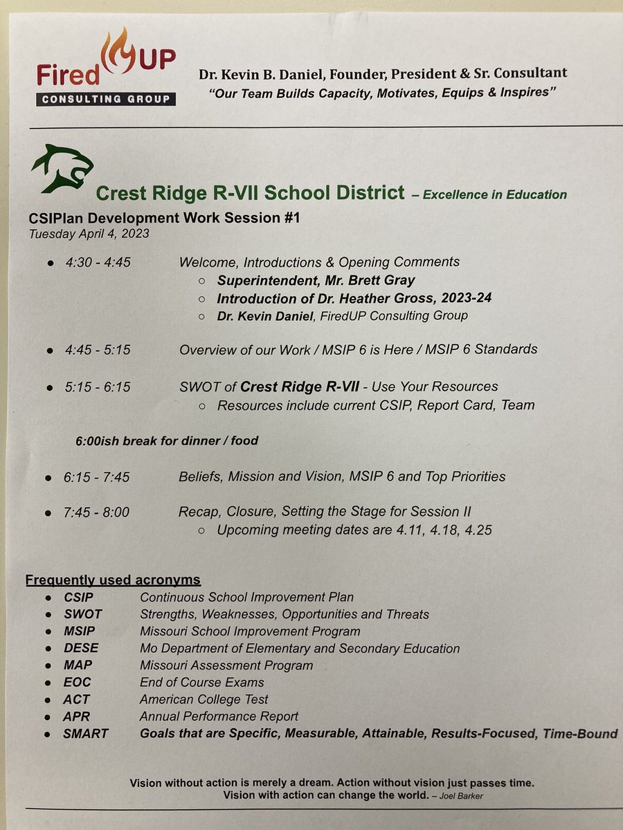 KDFIREDUP's tweet photo. KD singing in from Crest Ridge R-7 tonight for some CSIP development. Early arrivals include new Supt for 2023-24 @heatherjgross #CSIP #MSIP6 https://t.co/8Ec3QXxrlT