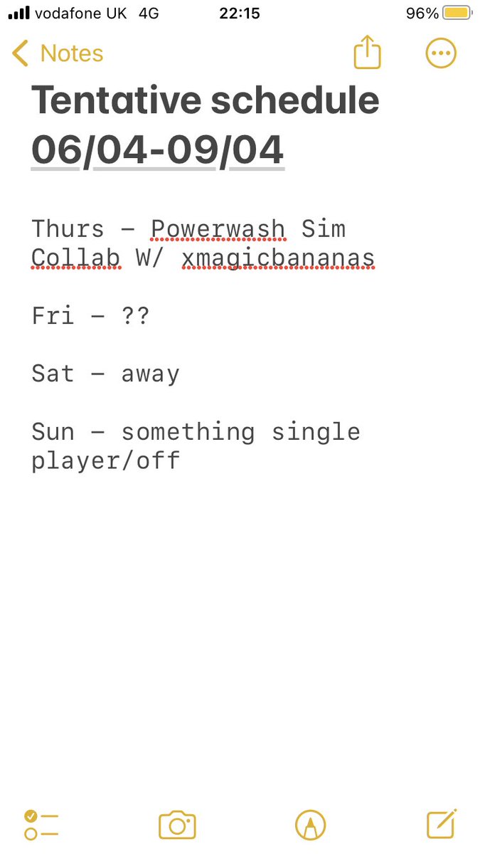 Tentative stream schedule for this week!

I am away on Saturday seeing @SoulStrike9 band @contrastsuk, I’ll see how I feel on Sunday. 

Friday will likely be something single player too, but not sure what 🤣

🐼❤️