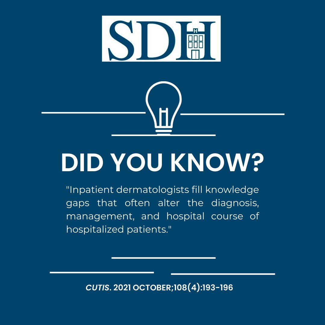 Society of Derm Hospitalists tweet media