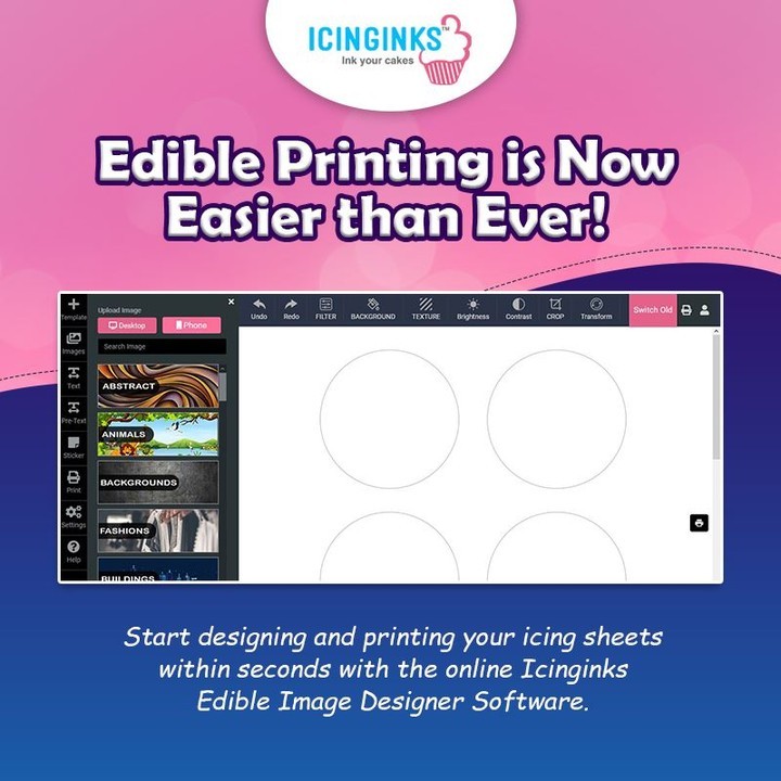 icinginks's tweet image. Anybody Can Design with Icinginks Edible Image Software
Start designing and printing edible icing sheets in seconds with the online New Icinginks Photo Editor Software.

Check this: bit.ly/36jUShV

#Icinginks #PhotoEditingSoftware #EdibleCakeTool