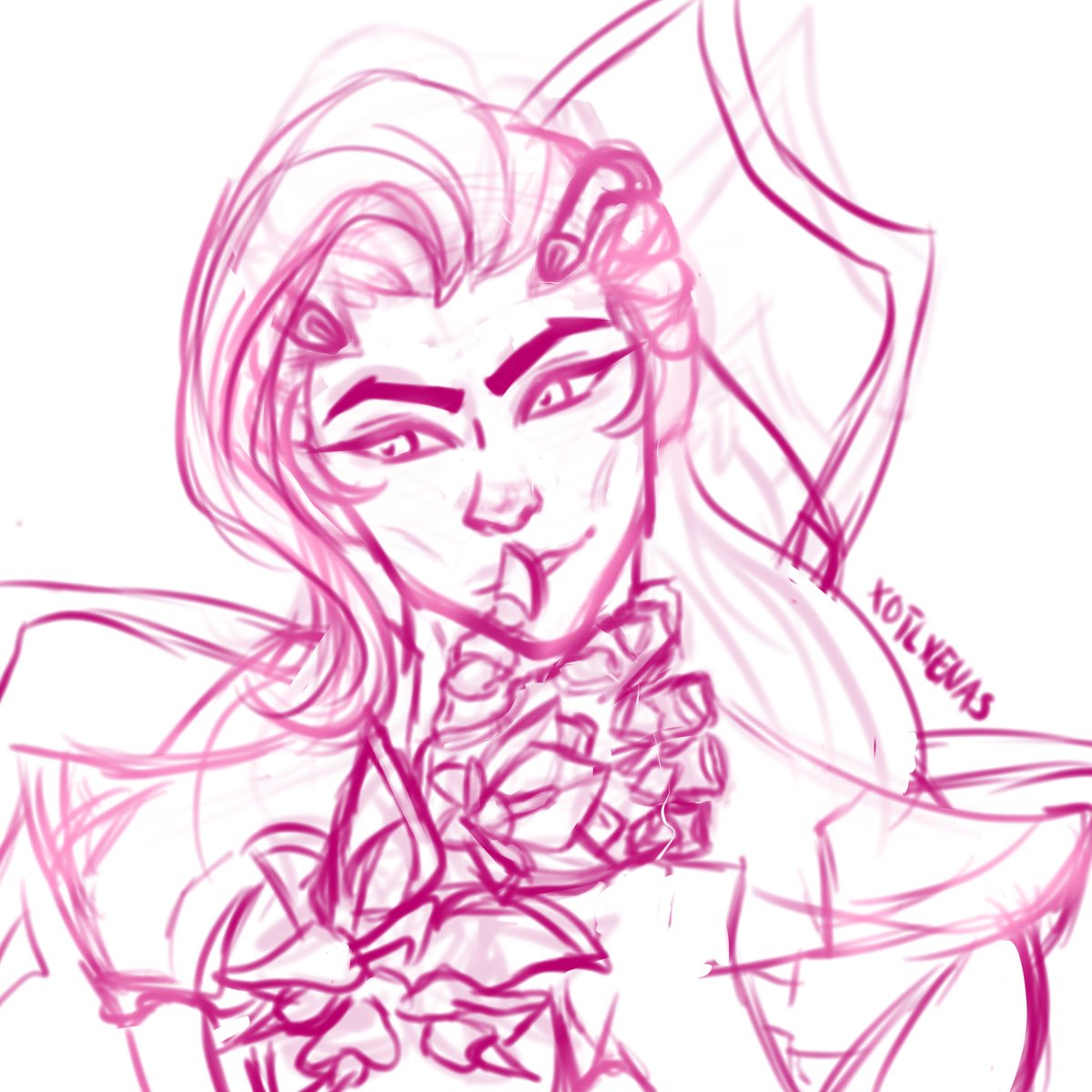 I SKETCHED LIFE WEAVER  HES SO PRETTY AND PINK 🌸❕  #overwatch2 #Lifeweaver #ow2 #xotlhearts