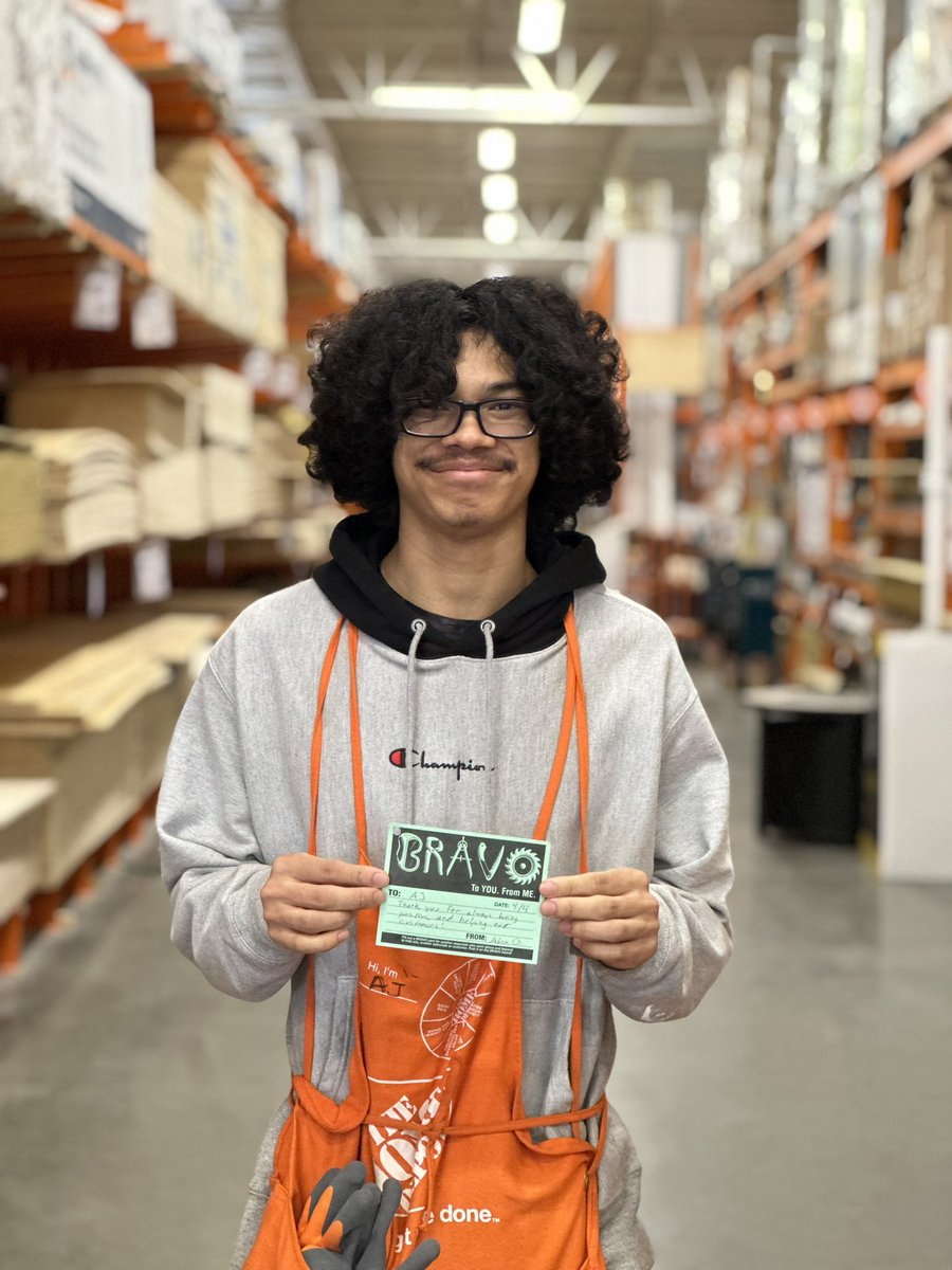 THD_Alex (@thdalex1) on Twitter photo BRAVO to our rockstar cashier, AJ! AJ is always super positive and brings joy to both customers and his fellow associates. We are lucky to have him here at 735!
<a href="/DepotMatt/">Matthew Shorr</a> <a href="/CoveredwIcing/">Just Heather</a> @JasonGTaylor <a href="/Depot0735/">Home Depot 0735</a> BRAVO to our rockstar cashier, AJ! AJ is always super positive and brings joy to both customers and his fellow associates. We are lucky to have him here at 735!
<a href="/DepotMatt/">Matthew Shorr</a> <a href="/CoveredwIcing/">Just Heather</a> @JasonGTaylor <a href="/Depot0735/">Home Depot 0735</a>