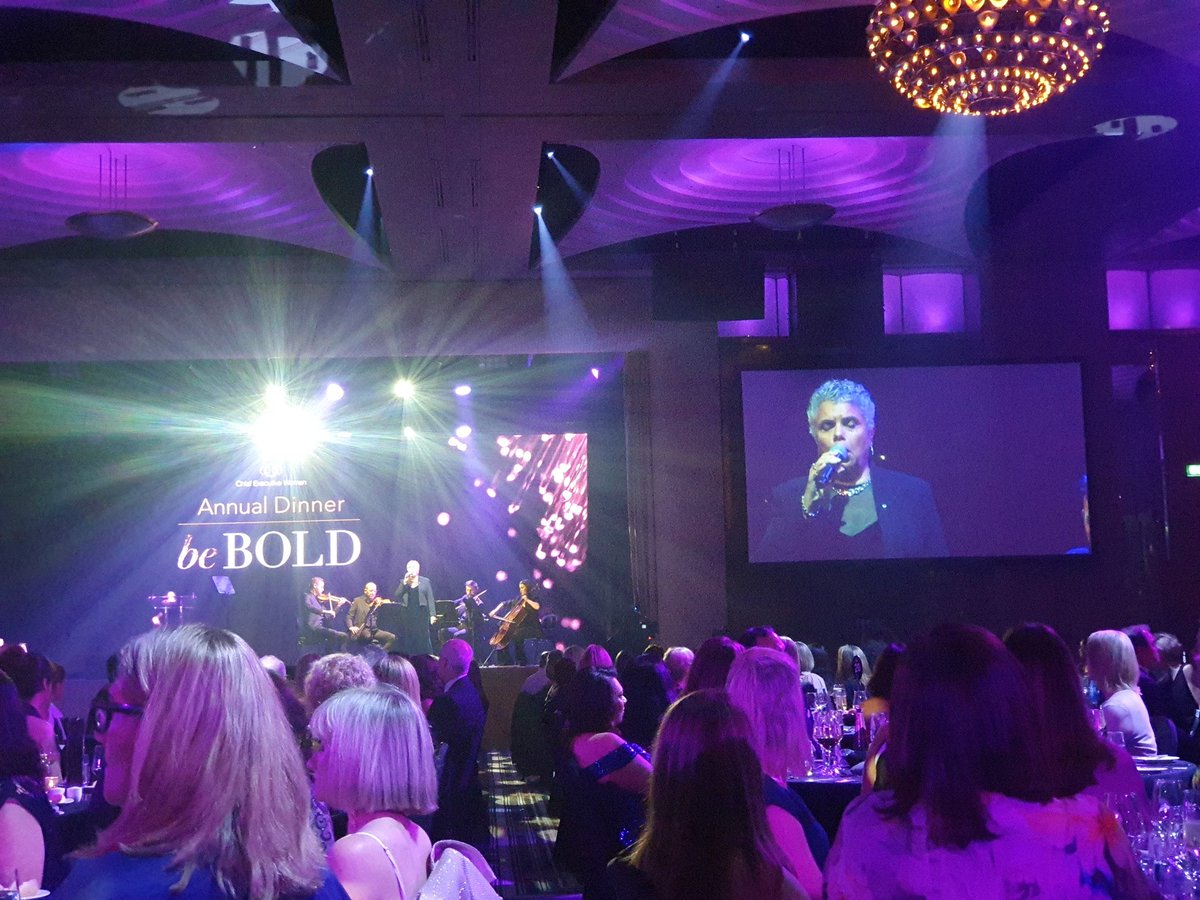 Beautiful and powerful indeed. I'm privileged to be at the Chief Executive Women annual dinner. Thank you to Deborah Cheetham for the music and to those who supported me to be here