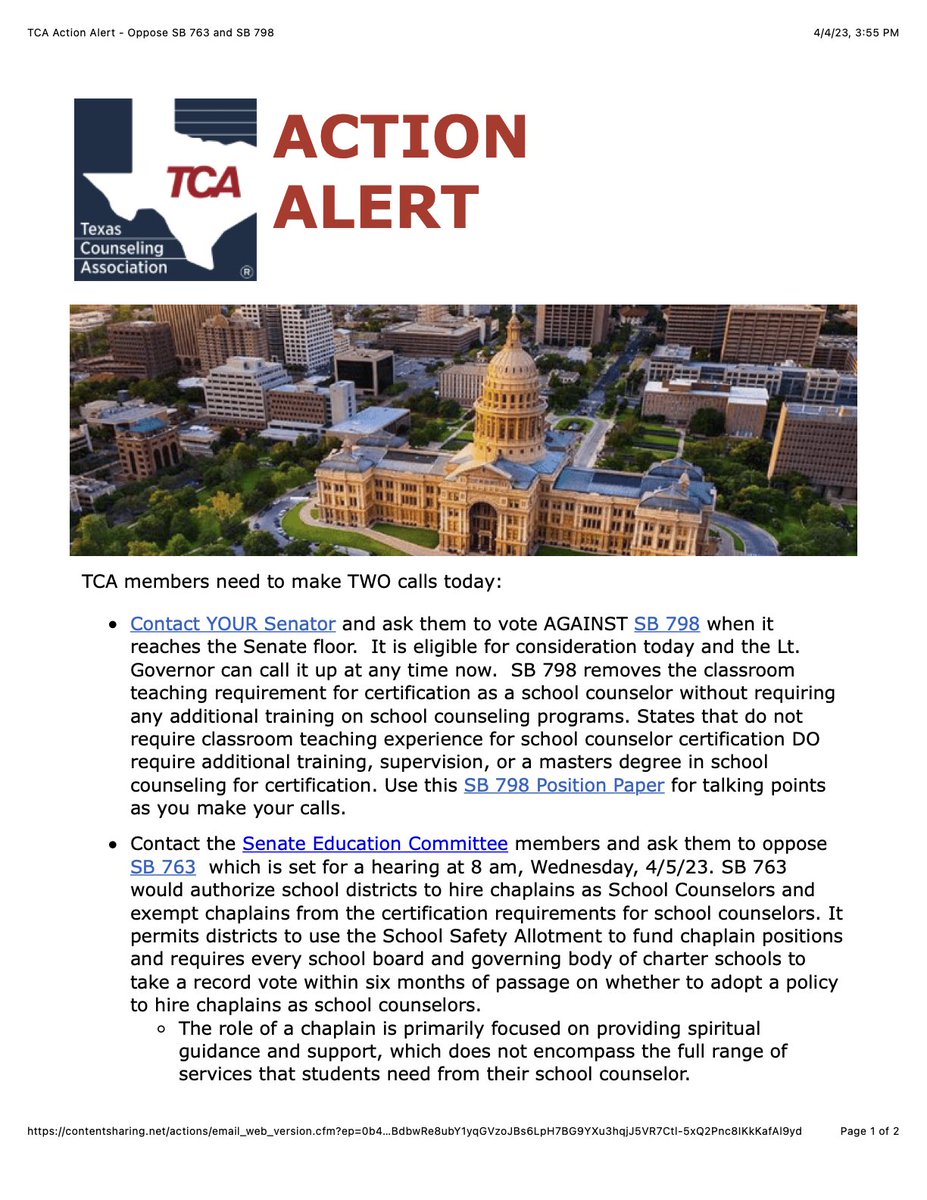Texas School Counselor Association tweet media
