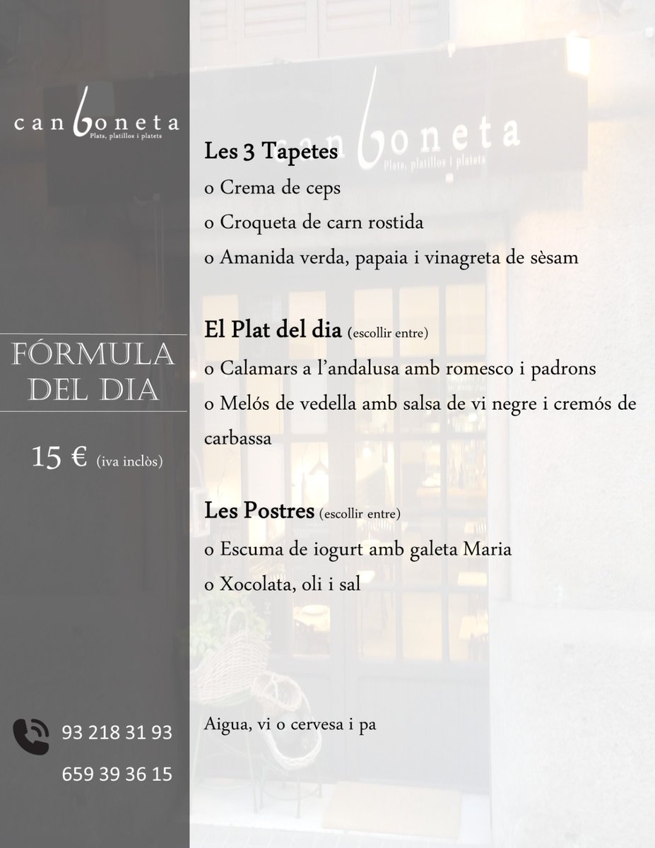 La Fórmula del dimecres!!!
A disfrutar!!!