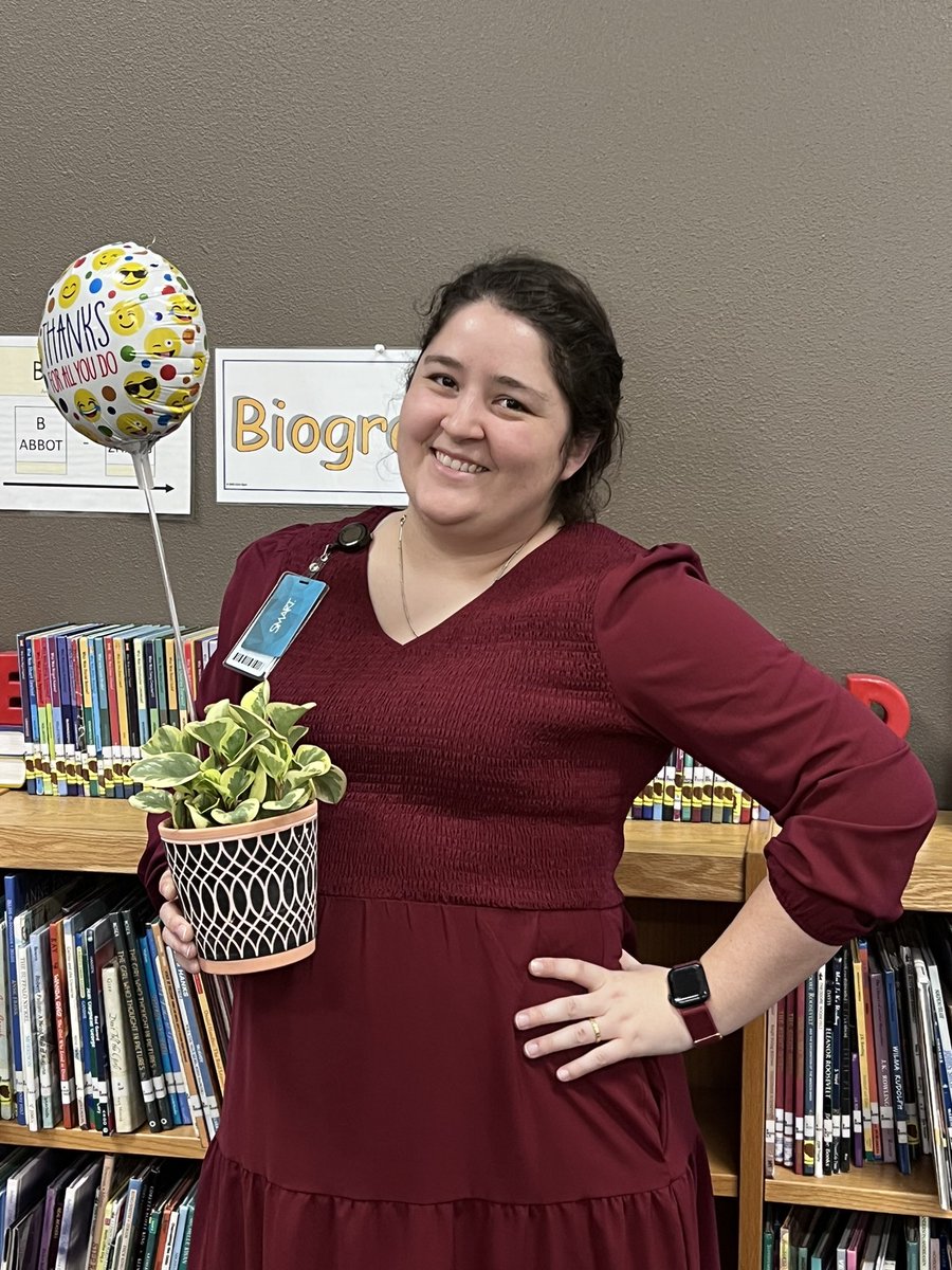 Thank you to everyone at <a href="/KendallElem/">Kendall Elementary School</a>  for all of the School Librarian Day love!!! 
It’s the best job I could ever ask for! 
<a href="/KendallElemPTO/">Kendall Elementary PTO</a> <a href="/BoerneISD/">Boerne ISD</a>