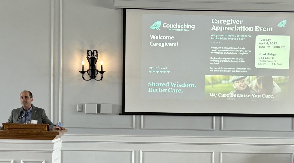 Our 1st annual Caregiver Appreciation Day, hosted by our Patient, Family Advisory Team was a great success 🎉 

Thank you to the caregivers who were able to attend &amp; our speakers <a href="/CaregiverON/">Ontario Caregiver Organization (OCO)</a>, <a href="/ARovazzi/">Andrea Rovazzi</a>, <a href="/AlzheimerOnt/">Alzheimer Society of Ontario</a> &amp; <a href="/stumpo_carmine/">Carmine Stumpo</a> for helping us honour, caregivers! 🙏